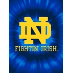 Notre Dame Fighting Irish College "Tie Dye" 60" x 80" Super Plush Throw