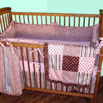 Strawberry Cordial Four Piece Crib Set