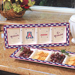 Arizona Wildcats NCAA College Gameday Ceramic Relish Tray