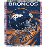 Denver Broncos NFL "Spiral" 48" x 60" Triple Woven Jacquard Throw