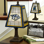 Nashville Predators NHL Art Glass Table Lamp