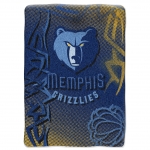 Memphis Grizzlies NBA "Tie Dye" 60" x 80" Super Plush Throw
