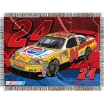 Jeff Gordon #24 Pepsi Retro NASCAR "Flash" 48" x 60" Metallic Tapestry Throw