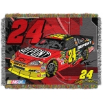 Jeff Gordon #24 NASCAR "Flash" 48" x 60" Metallic Tapestry Throw