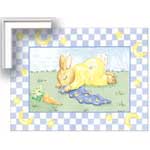 Bunny Naptime - Framed Print