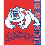 Fresno State Bulldogs NCAA College "Stripes" 50" x 60" Super Plush Throw