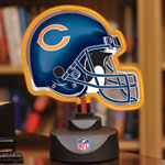 Chicago Bears NFL Neon Helmet Table Lamp