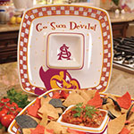 Arizona State Sun Devils NCAA College 14" Gameday Ceramic Chip and Dip Tray