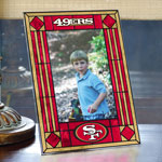 San Francisco 49ers NFL 9" x 6.5" Vertical Art-Glass Frame