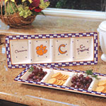 Clemson Tigers NCAA College Gameday Ceramic Relish Tray