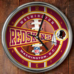 Washington Redskins NFL 12" Chrome Wall Clock