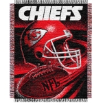 Kansas City Chiefs NFL "Spiral" 48" x 60" Triple Woven Jacquard Throw