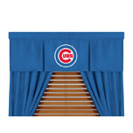 MLB Microsuede Light Blue Window Drapes