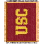 University of Southern California USC Trojans NCAA College "Focus" 48" x 60" Triple Woven Jacquard Throw