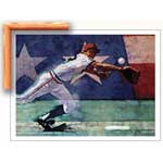 Olympic Baseball - Contemporary mount print with beveled edge