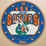 Florida Gators NCAA College 12" Round Art Glass Wall Clock