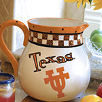 Texas Longhorns NCAA College 14" Gameday Ceramic Chip and Dip Platter
