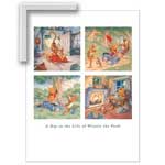 A Day In The Life of Pooh - Contemporary mount print with beveled edge