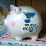 St. Louis Blues NHL Ceramic Piggy Bank
