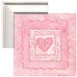 Victorian Heart II - Contemporary mount print with beveled edge