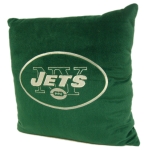 New York Jets NFL 16" Embroidered Plush Pillow with Applique