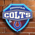 Indianapolis Colts NFL Neon Shield Wall Lamp