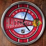 Chicago Blackhawks NHL 12" Chrome Wall Clock