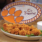 Clemson Tigers NCAA College 12" Gameday Ceramic Oval Platter