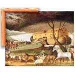 Noah Ark (Hicks) - Contemporary mount print with beveled edge