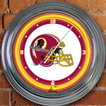 Washington Redskins NFL 15" Neon Wall Clock