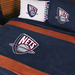 New Jersey Nets NBA Microsuede Comforter / Sheet Set