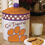 Clemson Tigers NCAA College Gameday Ceramic Cookie Jar