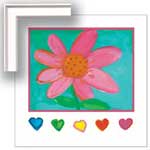 I Love You - Daisy - Framed Canvas