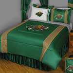 Minnesota Wild Side Lines Comforter / Sheet Set