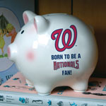 Washington Nationals MLB Ceramic Piggy Bank