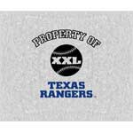 Texas Rangers 58" x 48" "Property Of" Blanket / Throw