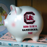 South Carolina Gamecocks NCAA College Ceramic Piggy Bank