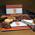 San Francisco Giants MLB Glass Cutting Board Set