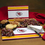 Kansas City Chiefs NFL Glass Cutting Board Set