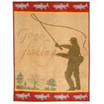 Gone Fishing Blanket/Throw