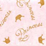 Little Dancer Fabric by the Yard - Pink Crown