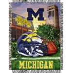 Michigan Wolverines NCAA College "Home Field Advantage" 48"x 60" Tapestry Throw