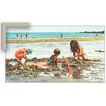 Beach Girls - Contemporary mount print with beveled edge