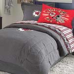 Kansas City Chiefs NFL Team Denim Queen Comforter / Sheet Set