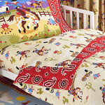 NEW Ride 'em Toddler Comforter / Sheet Set