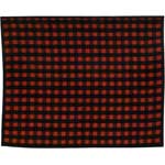 Black/Rust Campfire Plaid Fleece Blanket