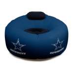 Dallas Cowboys NFL Vinyl Inflatable Chair w/ faux suede cushions