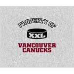 Vancouver Canucks 58" x 48" "Property Of" Blanket / Throw