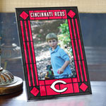 Cincinnati Reds MLB 9" x 6.5" Vertical Art-Glass Frame