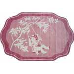 Isabella Pink Toile Rug